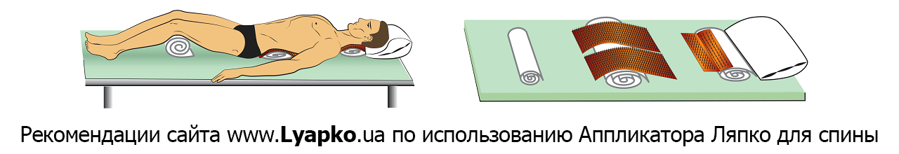 Использование коврика Ляпко для спины